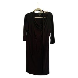 Little black dress, with tie belt, size L